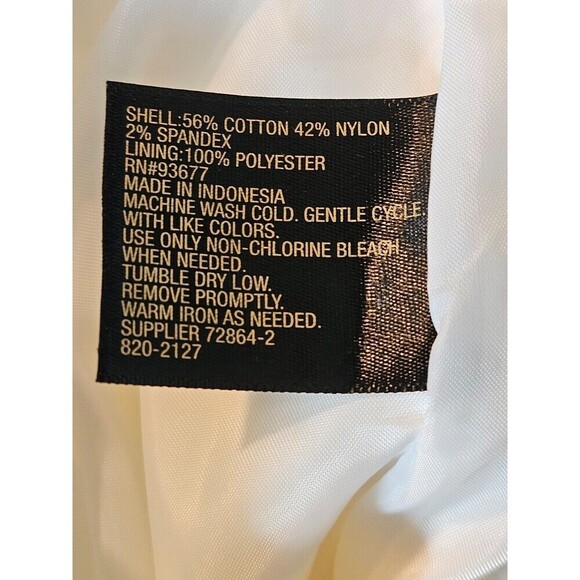 Worthington Women's Off White Knee Length Lined Straight Pencil Skirt Size 6 - Picture 9 of 10